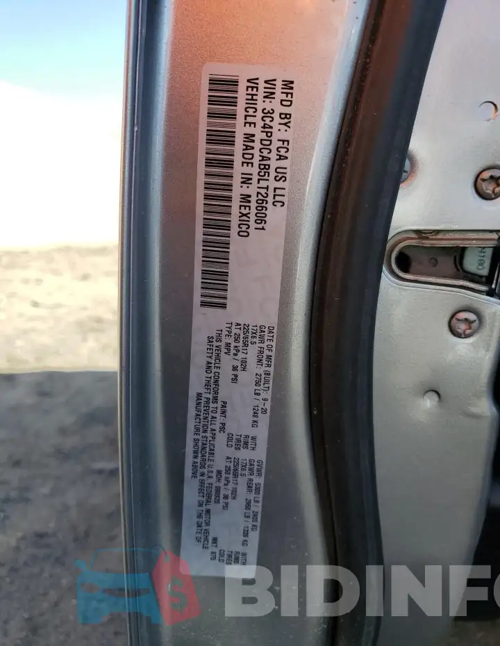 3C4PDCAB5LT266061 Photo# 13