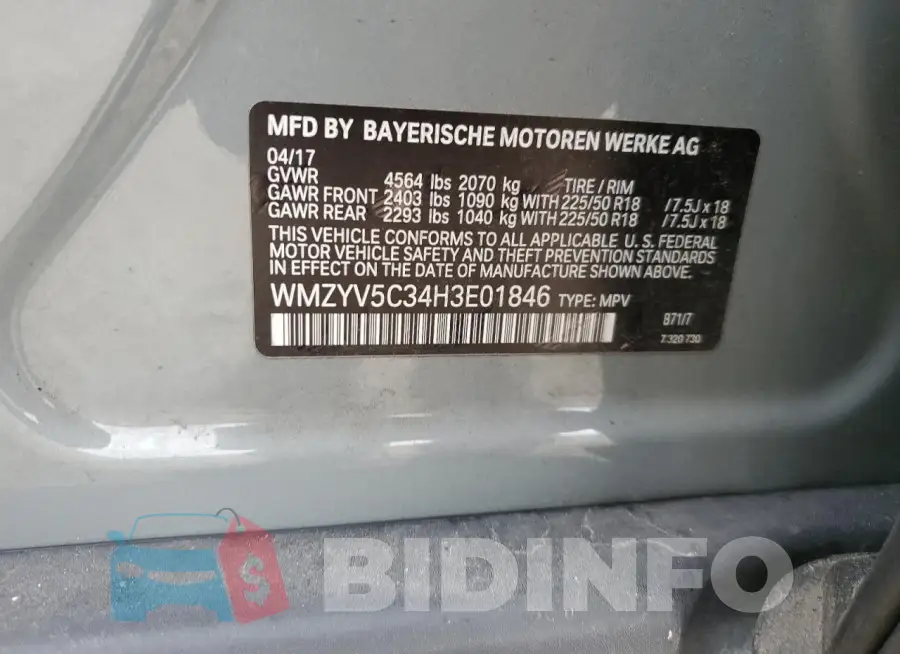 WMZYV5C34H3E01846 Photo# 14