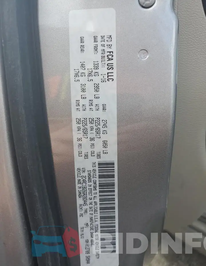 2C4RC1BG5GR283445 Photo# 13