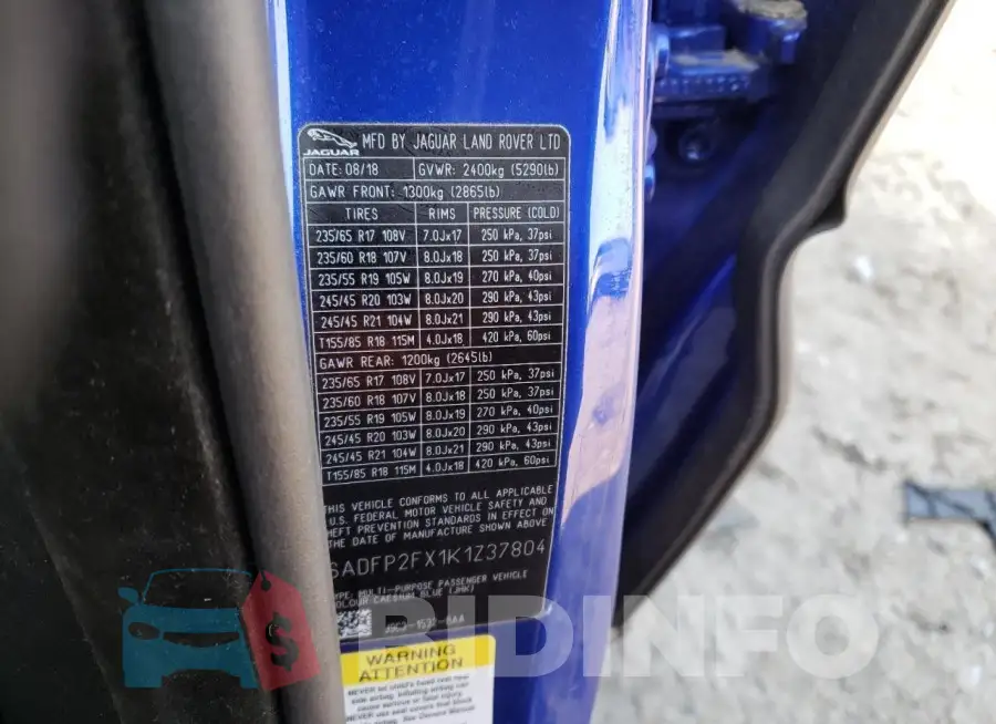 SADFP2FX1K1Z37804 Photo# 13