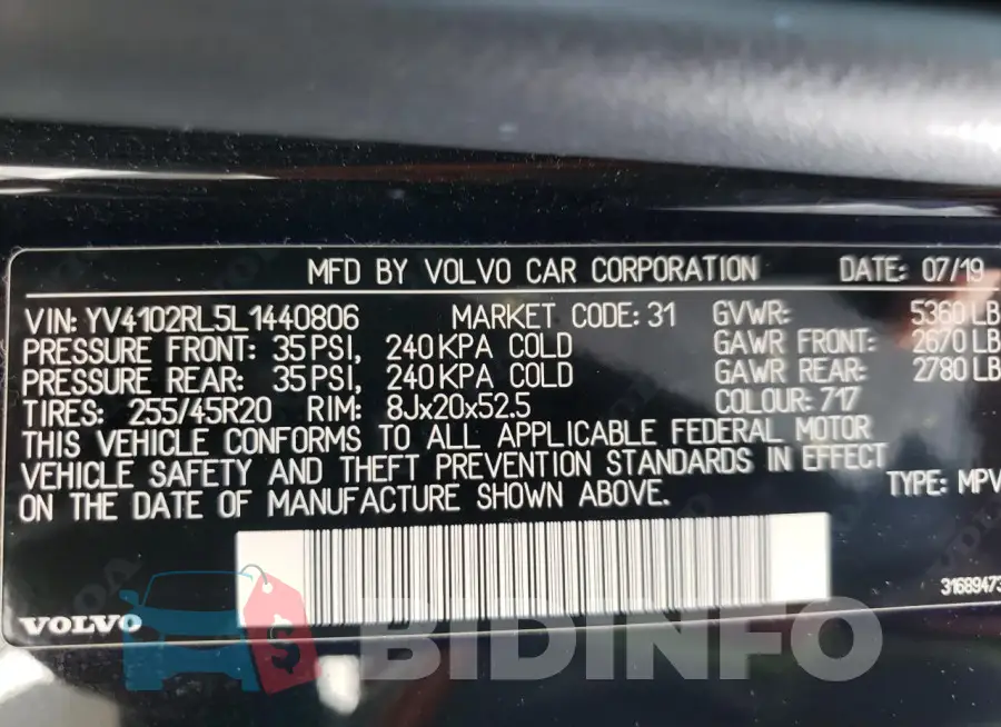 YV4102RL5L1440806 Photo# 14