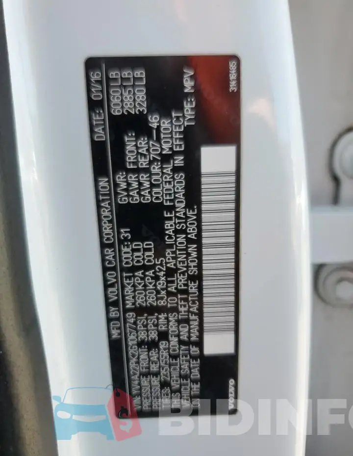 YV4A22PK2G1067749 Photo# 13
