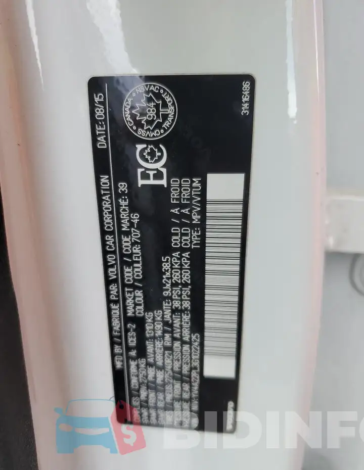 YV4A22PL3G1022425 Photo# 14