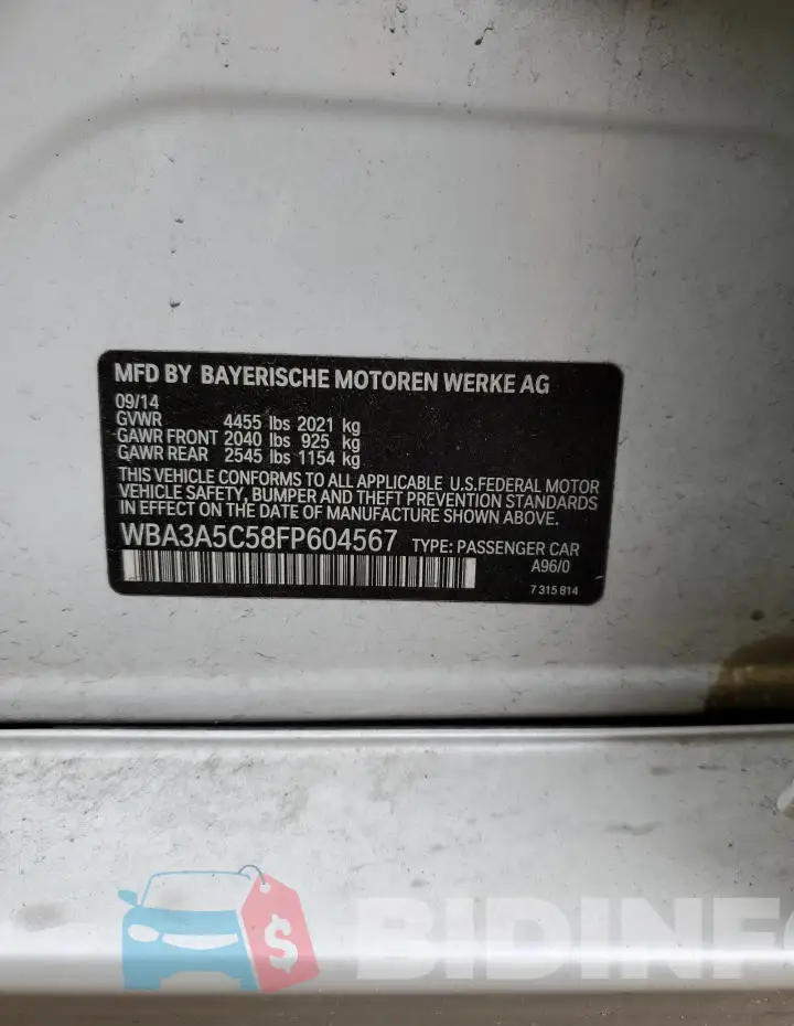 WBA3A5C58FP604567 Photo# 12