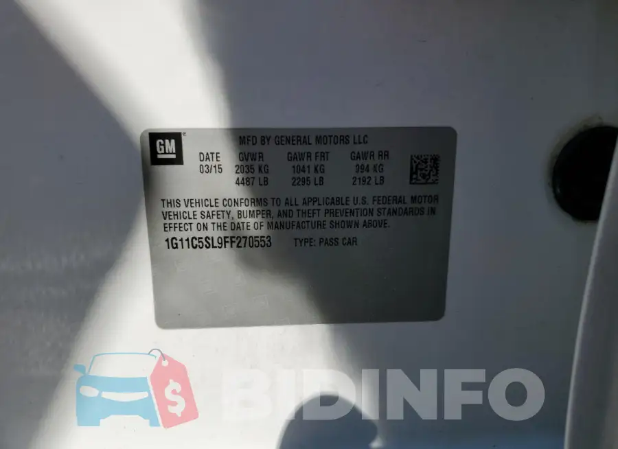 1G11C5SL9FF270553 Photo# 13