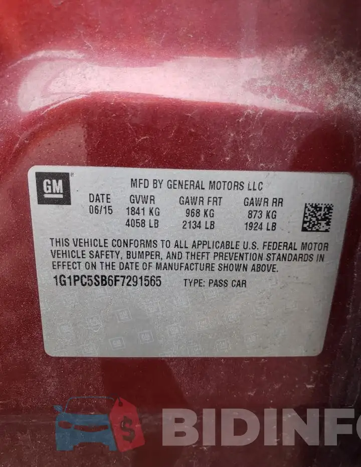 1G1PC5SB6F7291565 Photo# 13