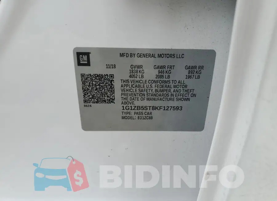 1G1ZB5ST8KF127593 Photo# 12