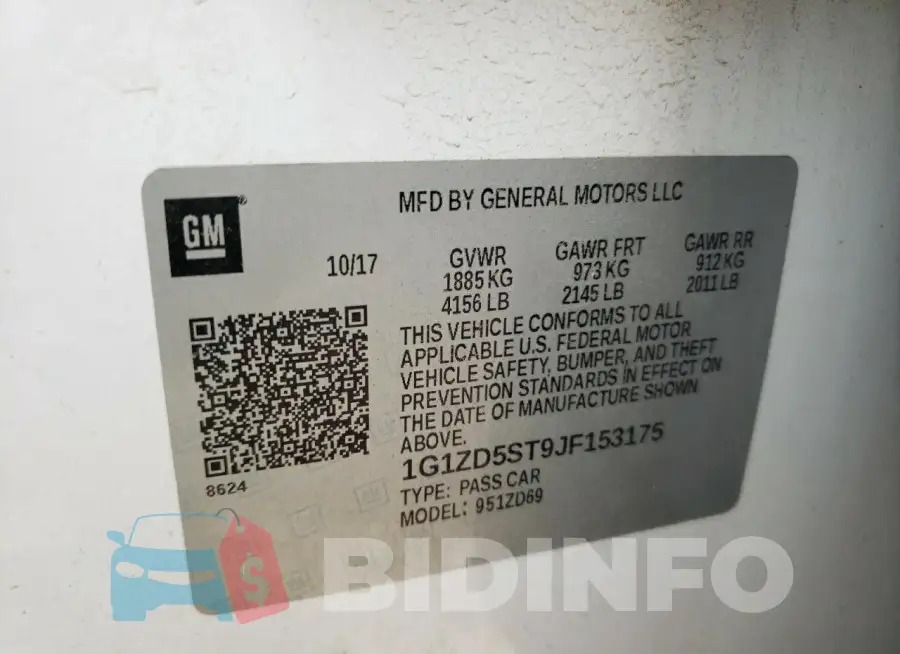1G1ZD5ST9JF153175 Photo# 13