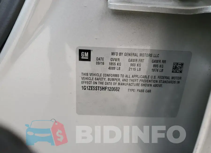 1G1ZE5ST5HF120682 Photo# 12