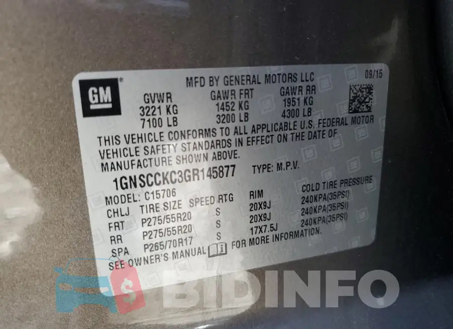 1GNSCCKC3GR145877 Photo# 13
