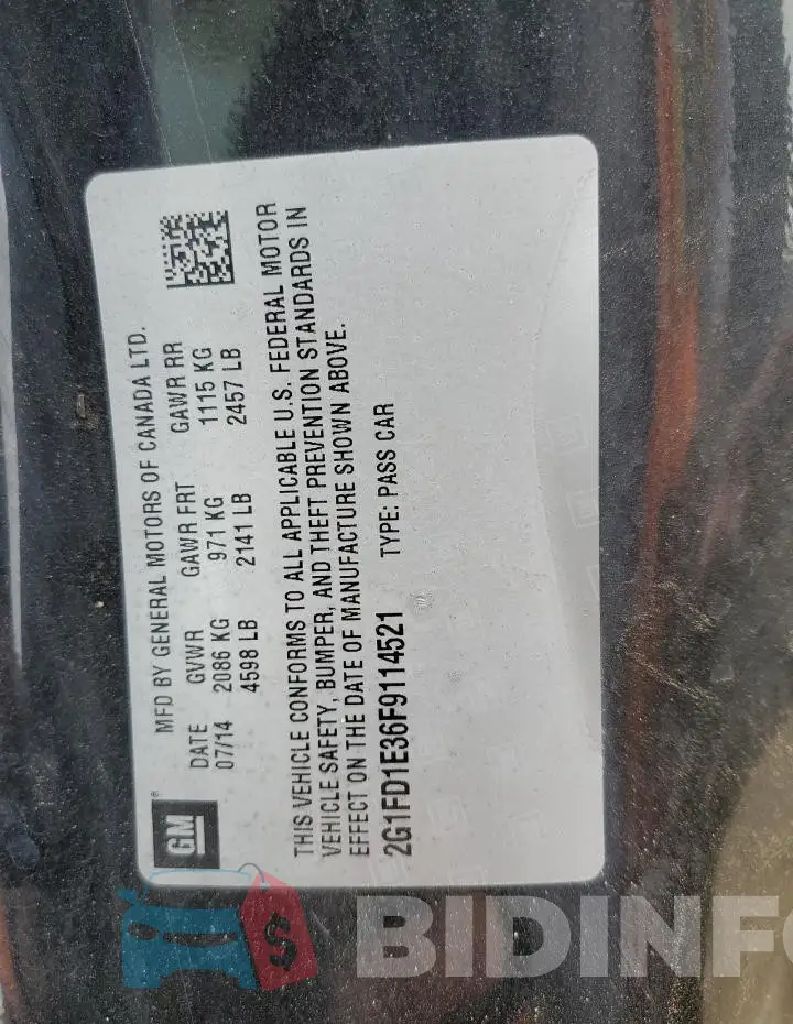 2G1FD1E36F9114521 Photo# 13