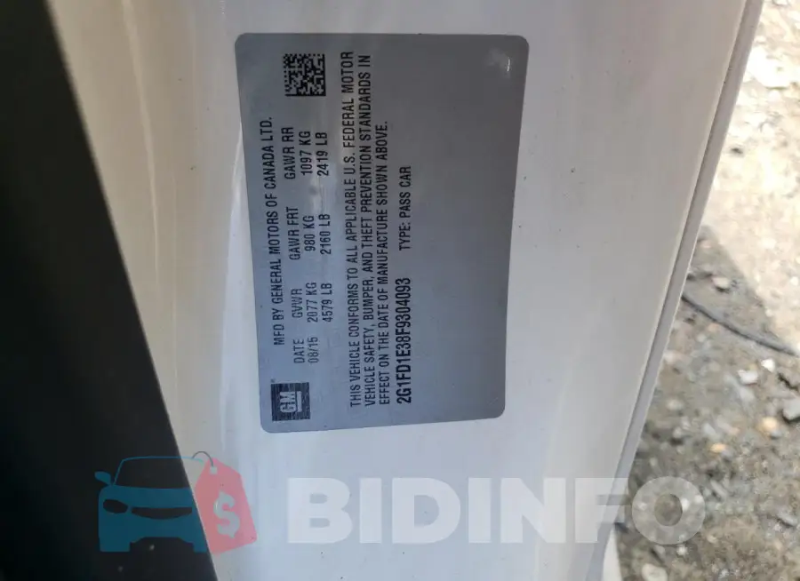 2G1FD1E38F9304093 Photo# 12