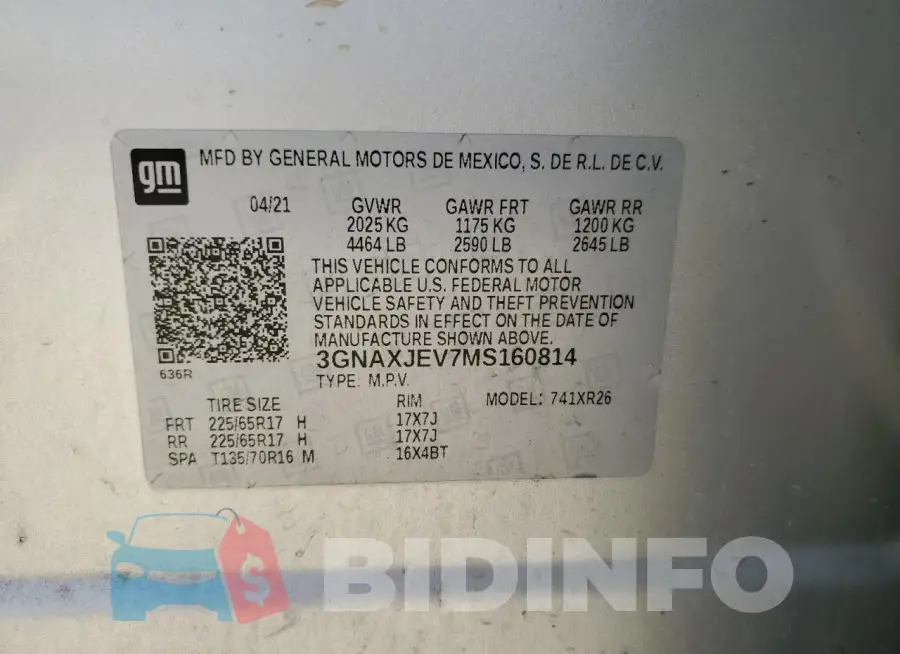 3GNAXJEV7MS160814 Photo# 13