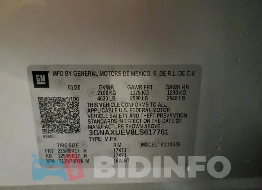 3GNAXUEV8LS617761 Photo# 12