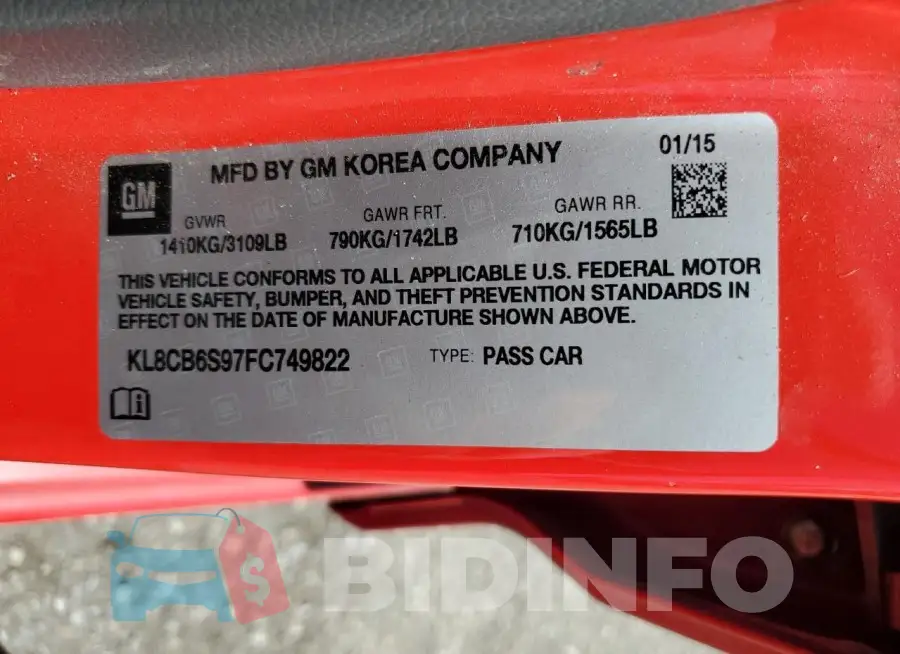 KL8CB6S97FC749822 Photo# 13