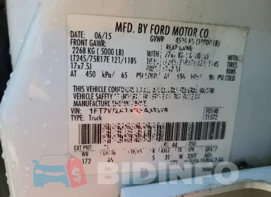 1FT7W2AT4GEA38328 Photo# 12
