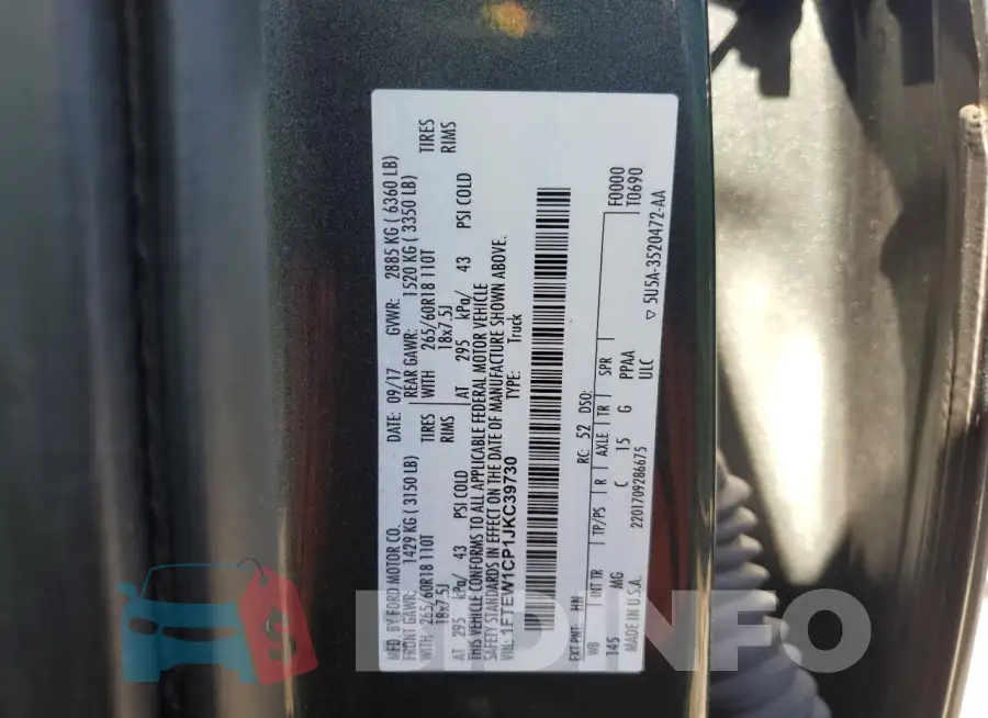 1FTEW1CP1JKC39730 Photo# 12