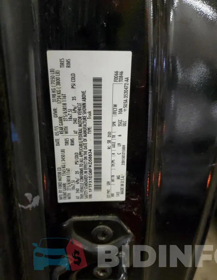 1FTFX1EG8FKD58834 Photo# 12