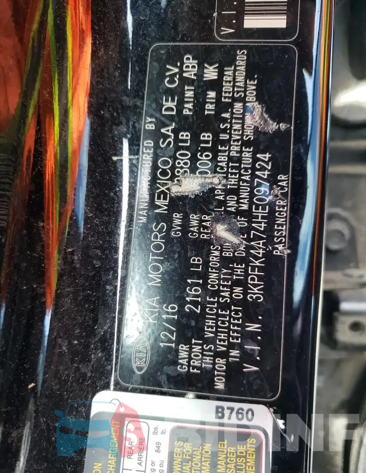 3KPFK4A74HE097424 Photo# 13