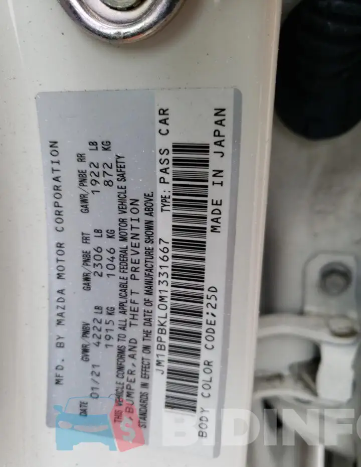 JM1BPBKL0M1331667 Photo# 12