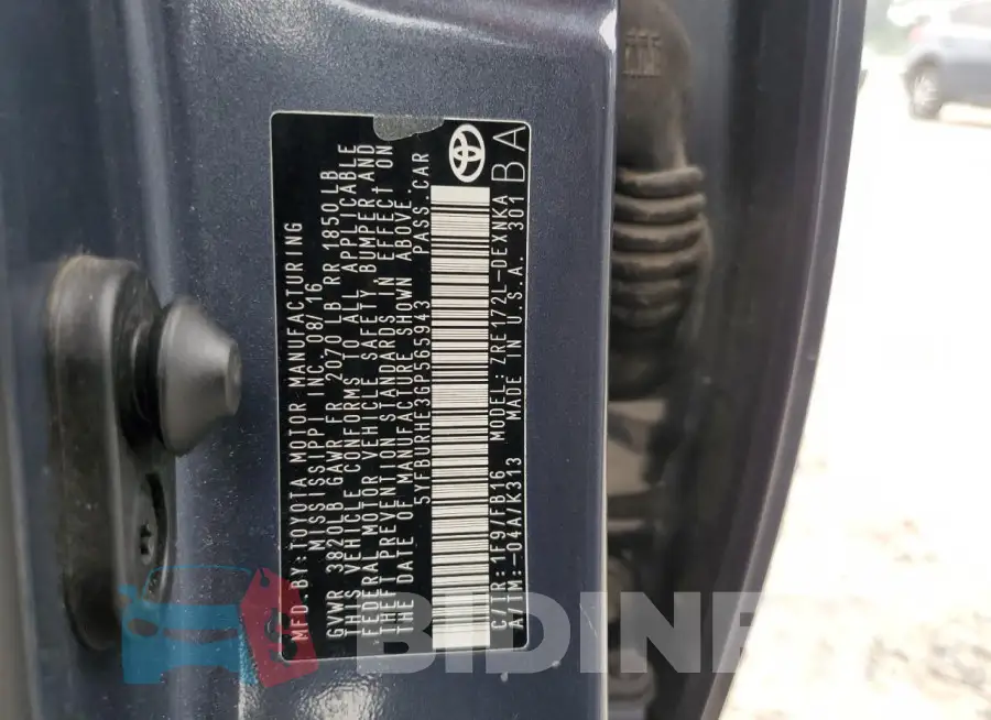 5YFBURHE3GP565943 Photo# 12