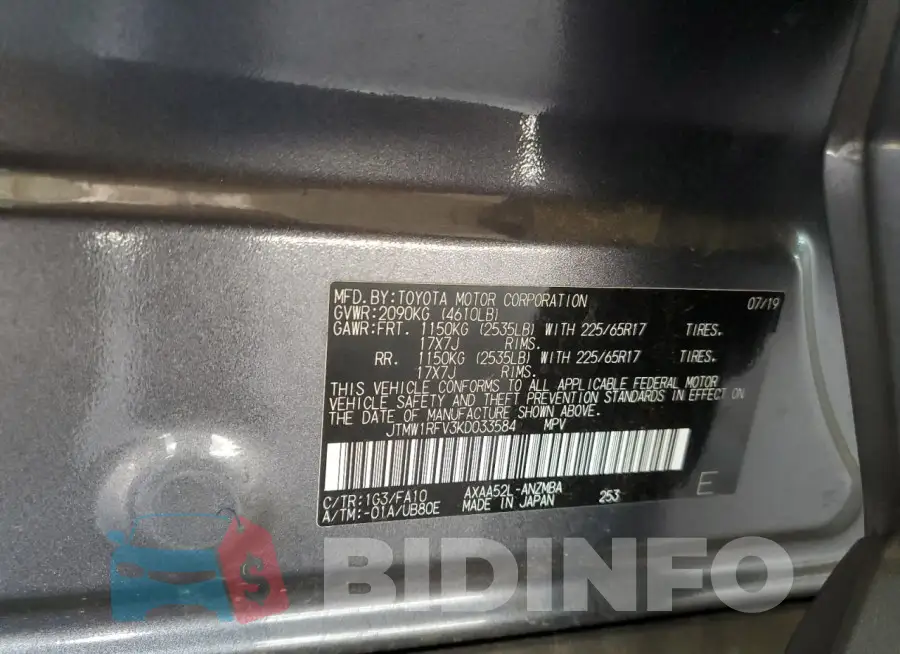 JTMW1RFV3KD033584 Photo# 12