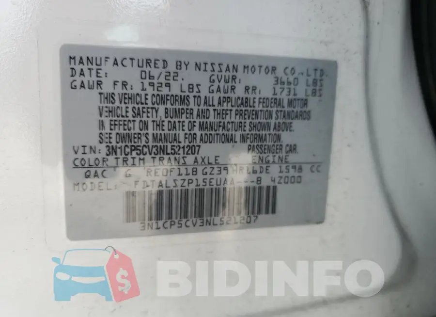 3N1CP5CV3NL521207 Photo# 13