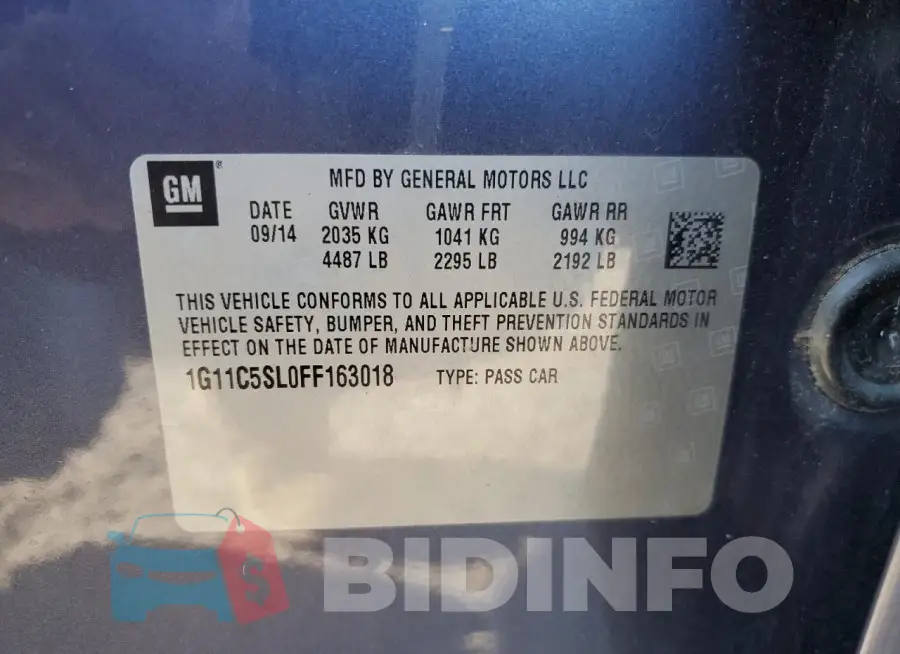 1G11C5SL0FF163018 Photo# 12