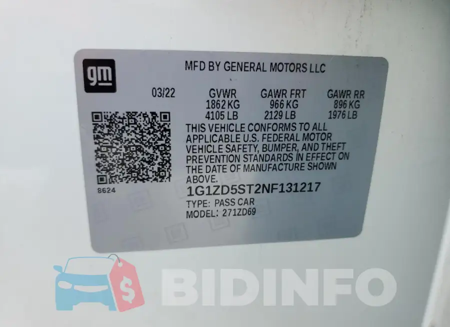 1G1ZD5ST2NF131217 Photo# 12