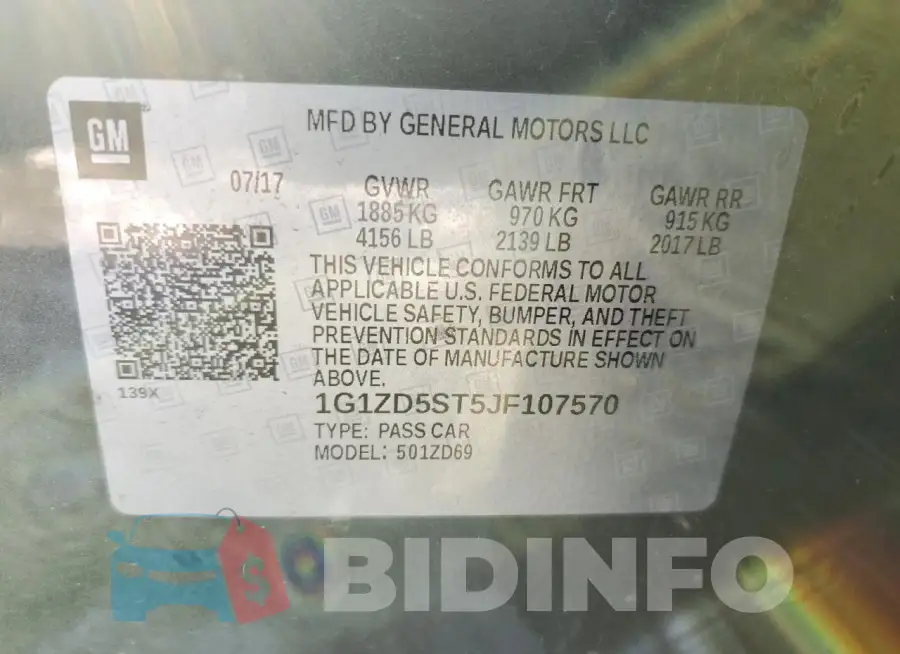 1G1ZD5ST5JF107570 Photo# 12