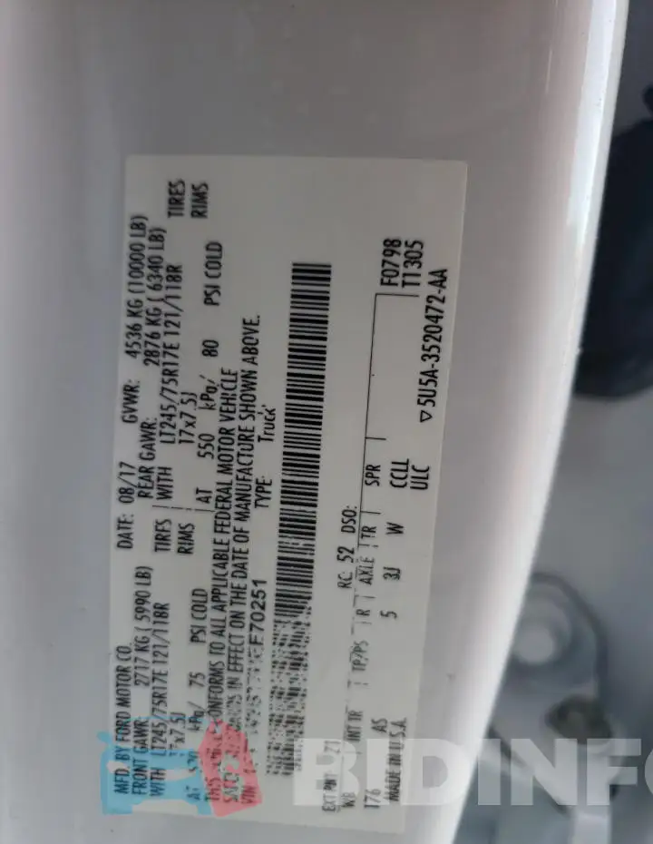 1FT7W2BT7HEE70251 Photo# 12