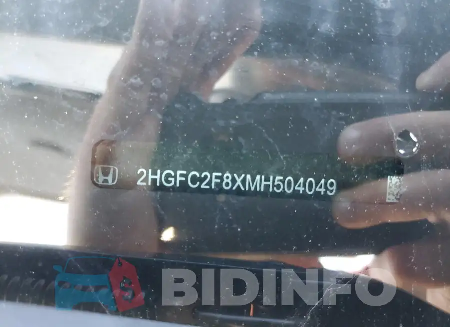 2HGFC2F8XMH504049 Photo# 12