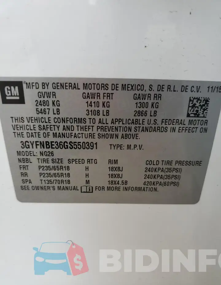 3GYFNBE36GS550391 Photo# 13