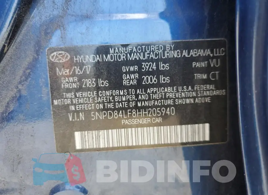 5NPD84LF8HH205940 Photo# 12