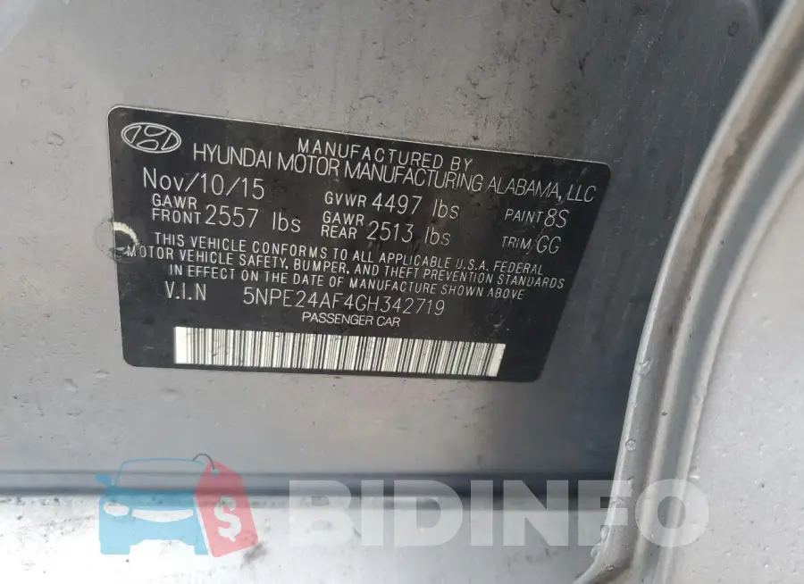 5NPE24AF4GH342719 Photo# 12