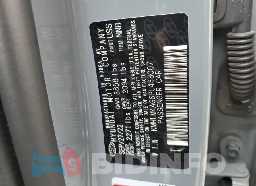 KMHLM4AG6PU438007 Photo# 12