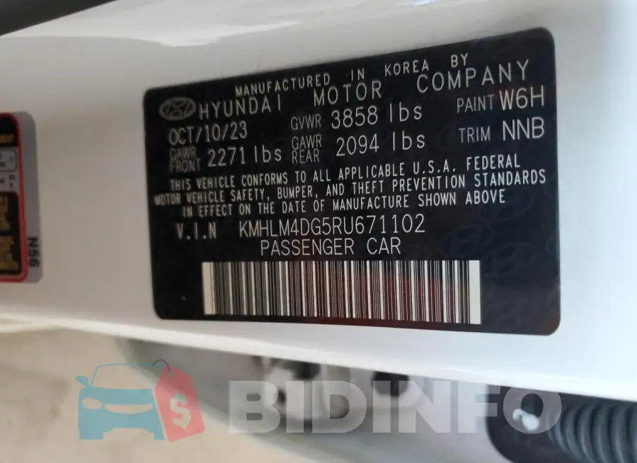 KMHLM4DG5RU671102 Photo# 12