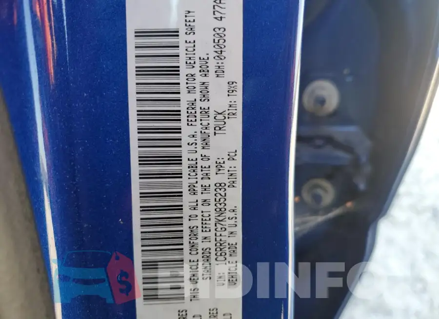 1C6RRFFG7KN835238 Photo# 12