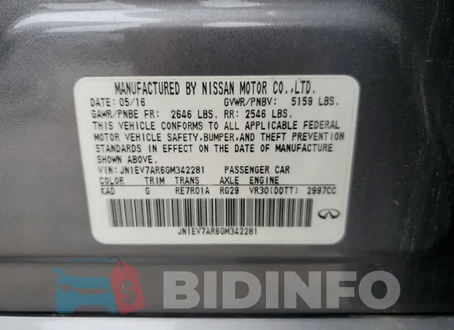 JN1EV7AR6GM342281 Photo# 12