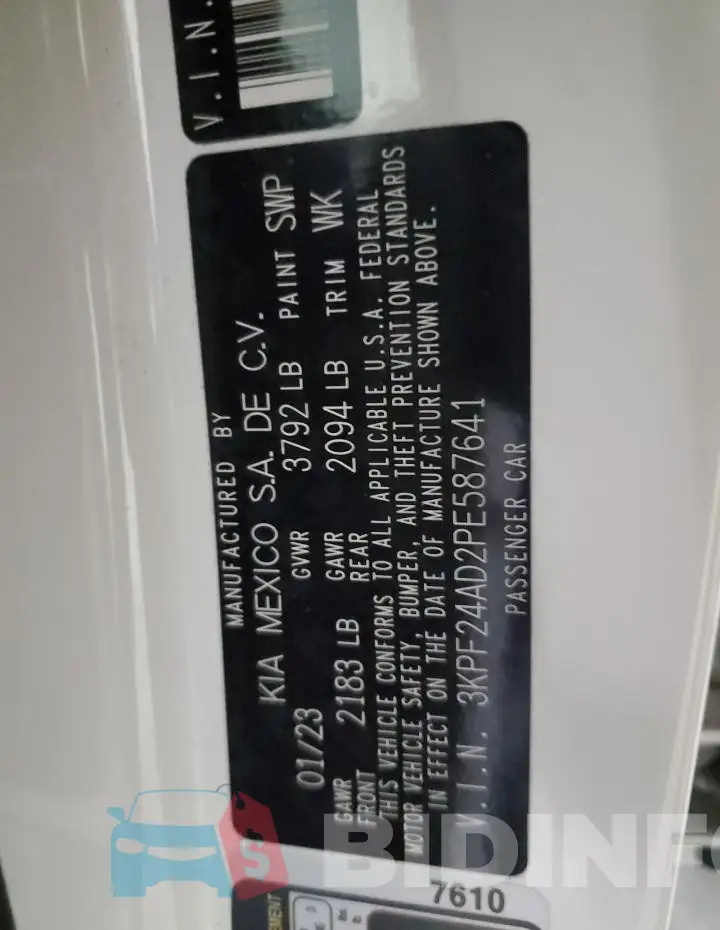3KPF24AD2PE587641 Photo# 13