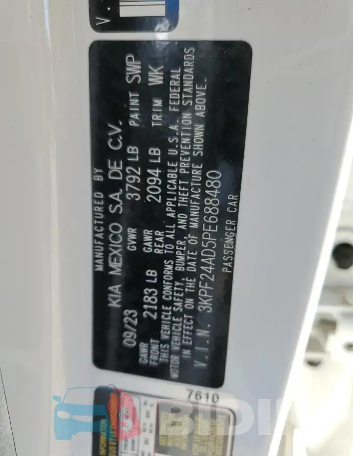 3KPF24AD5PE688480 Photo# 13