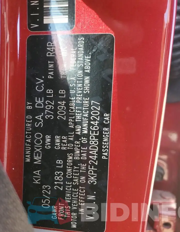 3KPF24AD8PE642027 Photo# 13