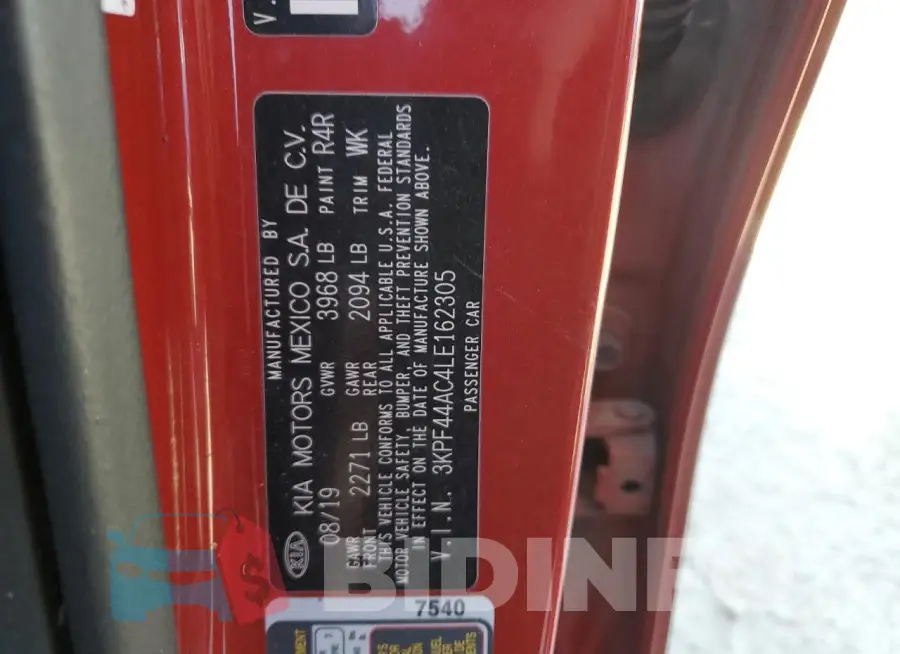 3KPF44AC4LE162305 Photo# 12