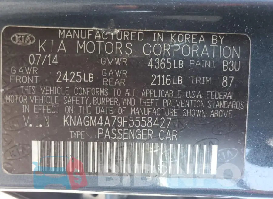 KNAGM4A79F5558427 Photo# 12