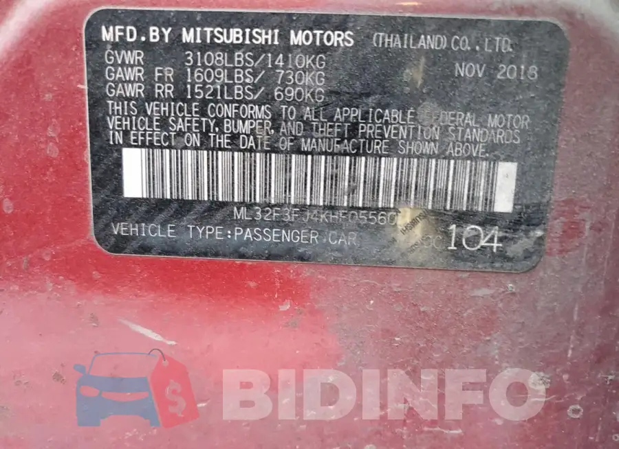 ML32F3FJ4KHF05560 Photo# 13