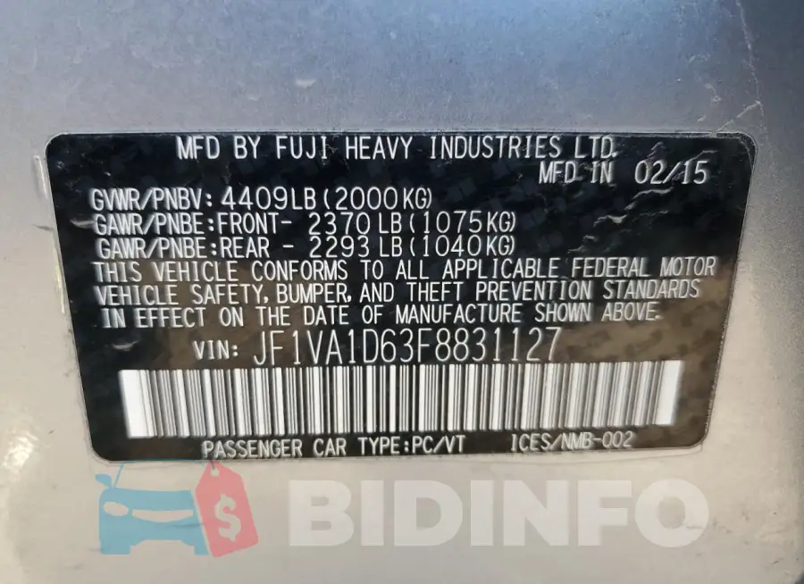 JF1VA1D63F8831127 Photo# 12