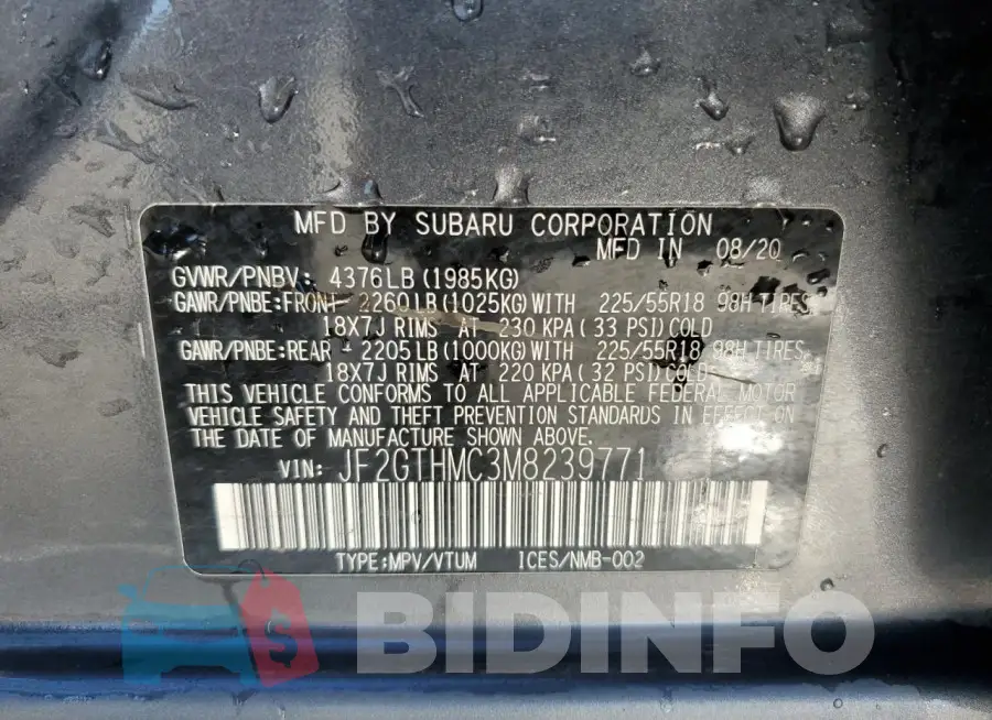 JF2GTHMC3M8239771 Photo# 13