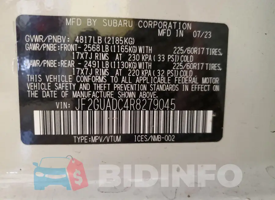 JF2GUADC4R8279045 Photo# 12