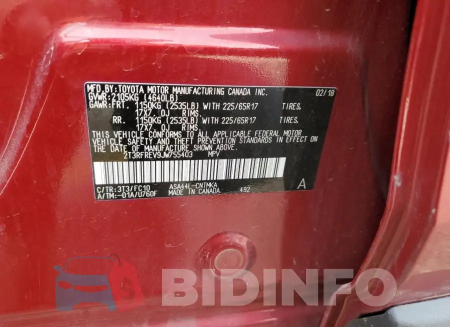 2T3RFREV9JW755403 Photo# 12