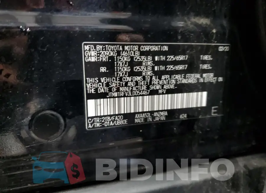 JTMW1RFV3LD054467 Photo# 12